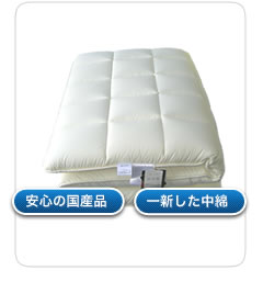 硬芯入り敷きふとん ダクロン®アクア® 安心の国産品 一新した中綿